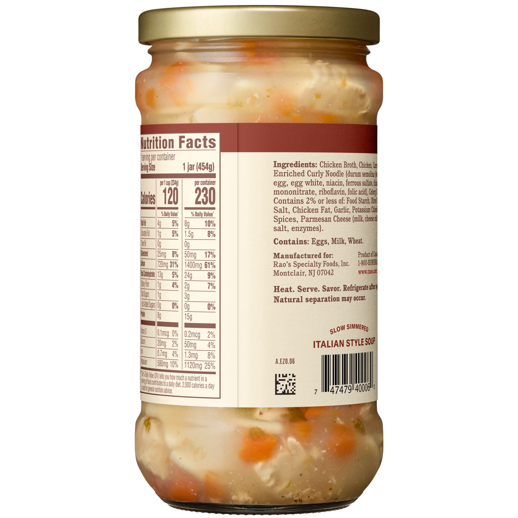 Rao’s Made for Home Chicken Noodle Soup, 16 oz