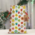 thumbnail image 5 of Naloa Cartoon Flowers Drawstring Christmas Bags, 3D Xmas Gift Bags, Christmas Wrapping Bags, Xmas Goodie Bags, Treat Pouch Bags, Party Favor Bags-Medium, 5 of 9