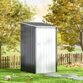 thumbnail image 3 of Jaxpety 3x3 ft. Outdoor Storage Shed, Metal Garden Shed with Lockable Door for Backyard, Patio, Lawn, 3 of 12