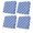 Blue, variant on Outdoor Patio Cushion Covers 4 Pack Green Plaid Patio Chair Cushion Covers with Ties and Zipper Mint Green Grid Stripes Waterproof Outdoor Seat Cushion Covers for Patio Furniture 24"x24"