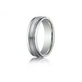 thumbnail image 2 of Benchmark� 6mm Comfort-fit Satin-finished With Milgrain Round Edge Carved Design Wedding Band Ring, 2 of 9