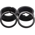 thumbnail image 2 of 20 piezas llaveros divididos planos de Metal de 1,18 pulgadas/30mm de diámetro, anillos para el accesorio de las llaves del coche de casa (negro), 2 of 5