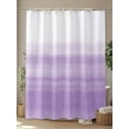 thumbnail image 4 of Purple White Shower Curtain, Abstract Modern Brush Strokes Bathroom Decor Curtains Set with Hooks, Waterproof Fabric Home Accessories， 60 X 72 Inch Long, 4 of 6