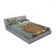 thumbnail image 3 of Ambesonne Animal Fitted Sheet & Pillow Sham Set, Tired Owl on Oak Tree, Twinxl, Blue Brown, 3 of 3