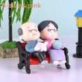 thumbnail image 6 of Mini Couple Figures Grandma Grandpa Sweety Lovers Old Couple Ornament for Fairy Garden Figurines Miniature Home Decoration (A), 6 of 7