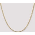 thumbnail image 2 of 14K Yellow Gold 3mm Concave Open Figaro Chain (20 X 3) Made In South Africa lfg080-20, 2 of 5