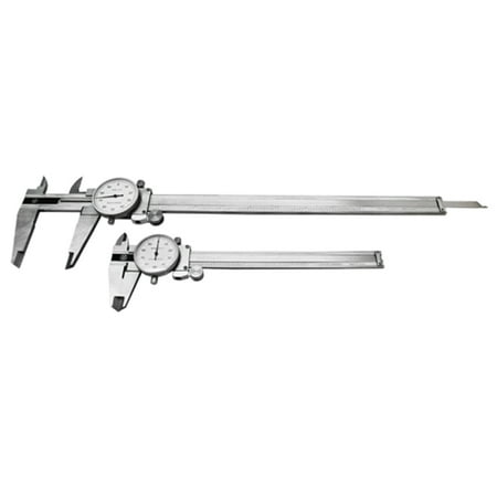 - 6 and 12'' Aero Space Stainless Steel Caliper Set .001 GRAD Shockproof Dial
