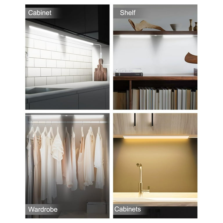 OGEDNAC 12-Inch Under Cabinet LED Lights, 3-Pack photo 2