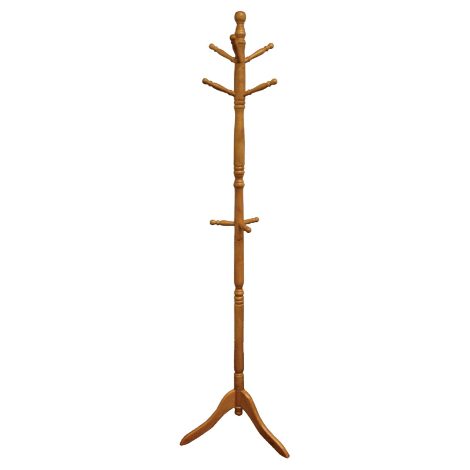 Ore International Wood Swivel Coat Rack, Natural