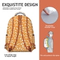 thumbnail image 5 of Yellow Puppy Dog Food Footprints Backpack for School,Cute School Bag,Schoolbag with Adjustable Shoulder Straps & Padded Back,15.3"x11"x7.1".﻿, 5 of 6