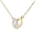 thumbnail image 2 of 9ct Gold Jewelco London Round 5pts Diamond Heart Infinity Charm Necklace 18 inch, 2 of 5