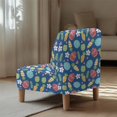 thumbnail image 5 of HELLHERO Elastic Armless Accent Chair Cover for Dining Room, Dustproof Armless Accent Chair Soft Cover, Easter Egg Design, 5 of 8