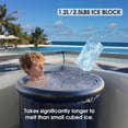 thumbnail image 3 of 2PC Ice Block Mold Extra Large for Ice Bath Cold Plunge Tub Chiller Cooler Collapsible Stackable SiliconeMold Ice Tray,BBlue, 3 of 5