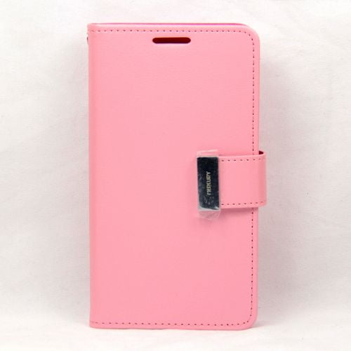 TopSave Goospery RICH MAX(6) Card Holder Leather Folio Wallet Flip Case For iPhone 6,6s,Black