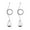 Color:Silver, variant on 2pcs Ceiling Fan & Light Pull Chain Extensions Decorative Pendants with Connectors Elegant Ceiling Fan Pull Chains set