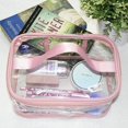 thumbnail image 5 of Bolsa de maquillaje transparente de 2 uds., almacenamiento de viaje para maquillaje transparente de PVC, 5 of 5
