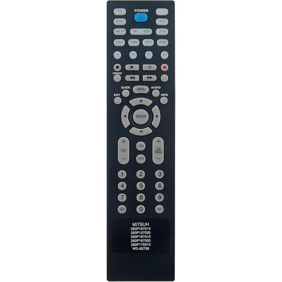 290P187A10 290P187010 Replaced Remote fit for Mitsubishi TV WD73C10 WD60638
