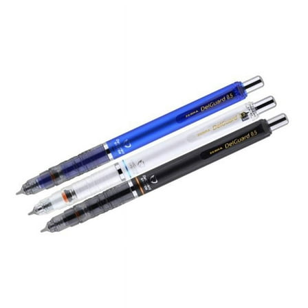 Zebra Pen DelGuard Mechanical Pencil 0.5mm White 1pk w Bonus Lead