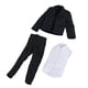 thumbnail image 2 of Figura de acción a escala 1/12, ropa, accesorios de vestuario para muñecas, traje de hombre, negocios Blanco, 2 of 8