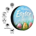 thumbnail image 4 of Wukai Happy Easter Print Spare Tire Cover for RV Trailer,Waterproof PVC Faux Leather Wheel Cover Fit for Truck,Trailer,RV,SUV,Camper and Most Vehicle-16 inch, 4 of 6