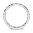 thumbnail image 2 of Sterling Silver Stackable Expressions Rhodium Polished Ring - Size 8, 2 of 3