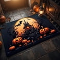 thumbnail image 5 of Halloween Themed Doormat Entryway Rug, Spooky Pumpkin Front Door Mat for Trick or Treaters, Non Slip Washable Mat for Indoor and Outdoor, Festive Halloween Floor Decoration for Home, 5 of 8