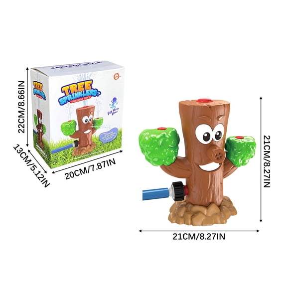 Momihoom Outdoor Tree Stump Sprinkler Toy, Fun Backyard Water Play Accessory for Kids