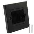 thumbnail image 6 of 86 Type Black Electrical Cover Panel Socket Brush Wall Plate Cable Pass Through Dustproof Brush, 6 of 6