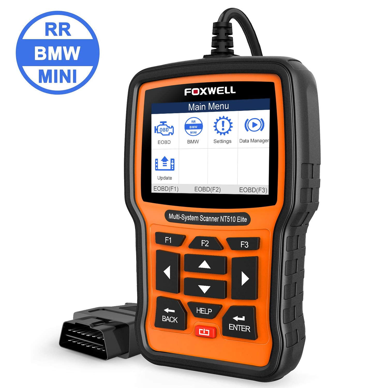 Foxwell NT510 Elite for BMW Full System OBD2 Car Diagnostic Scanner Reset Tools 