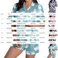 thumbnail image 2 of Halloween Pajamas Halloween Pumpkin Print Plus Size Button Nightwear Pajamas for Women Set, 2 of 3