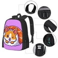 thumbnail image 3 of Sigee Corgi In Sushi Roll for Simple large capacity backpack Travel Laptop Backpack, Business for Travel and Daily Use, 3 of 9