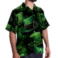 thumbnail image 2 of Saint Patrick's Day Men's Casual Hawaiian Shirt Printed Button Down Short Sleeve Summer Beach Shirts Unisex, 2 of 6