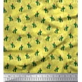 thumbnail image 1 of Soimoi Crepe Silk Fabric Cactus Tree Print Fabric by the Yard 42 Inch Wide, 1 of 5