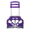 thumbnail image 4 of Zimtown Folding Trolley Luggage Dolly Cart Height Adjustable Aluminium Collapsible Hand Cart with PU Rubber Wheels (Multi-colour), 4 of 9