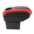 thumbnail image 1 of Armrest Box, Universal Car Center Console Armrest with Double Layer Storage and 6 USB Ports, Adjustable PU Leather Armrest Storage Box for Car Truck SUV, 12.6 X 5.5 X 5.7 Inch, 1 of 7
