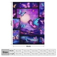 thumbnail image 4 of WERPE  Butterfly Blanket, Butterfly Gifts for Women Girls Kids, Butterfly Gifts for Butterfly Lovers, Purple Fantasy Butterfly Memorial Gifts, Soft Cozy for Couch Throw Blanket White, 4 of 6