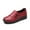 Red, variant on Mqqzkk Women's Faux Leather Shoes Lightweight Loafers Casual Flat Shoes Comfortable Daily Work Business Breathable Shoes