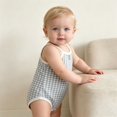 thumbnail image 5 of biudgviw Baby Girl Clothes Breathable Plaid Camisole Bodysuit Newborn Infant Outfit Button Front Sleeveless Casual Onesies(Blue,0-3 Months), 5 of 7