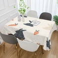thumbnail image 2 of Yayeee Tablecloths 54" x 54" Rectangle Wrinkle Resistant Party Table Cover, Bunnies and Carrots, 2 of 8