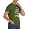 thumbnail image 5 of My Favorite People Call Me Papi Men'S Basic Short Sleeve T-Shirt Moss Green 3x-Large, 5 of 5