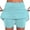 Mint Green, variant on Women's Elastic Yoga Skirt Color Sports Shorts Lightweight High Waisted Tight Print Jogging 2024 Fall Skirt, Size XXL