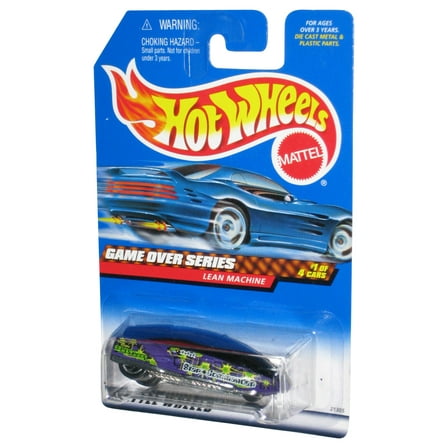 Hot Wheels Game Over Series 1/4 (1998) Purple Lean Machine Toy Car #957