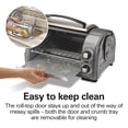 thumbnail image 3 of Hamilton Beach Easy Reach 4-Slice Countertop Toaster Oven With Roll-Top Door, 1200 Watts, Fits 9&rdquo; Pizza, 3 Cooking Functions for Bake, Broil an, 3 of 8