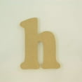 thumbnail image 1 of Package of 1, 10 Inch X 3/4" Thickness MDF Letter h in The Goudy Heavy Font, Thick, Lower Case for Art & Craft Project, Made in USA, 1 of 4
