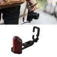 thumbnail image 1 of Camera L Shape Grip, XT5 Camera, with Wood Handle, Aluminum Alloy, Pearwood, for Seamless Integration, Comfortable Grip, Full Access to Camera Functions, 1 of 7