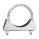 thumbnail image 1 of Abrazadera de tubo de escape en U Uxcell 2.5"/64mm M8 de acero inoxidable, conector de tubo de silenciador, 1 of 6