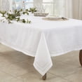 thumbnail image 2 of Saro Lifestyle Classic Hemstitch with Embroidered Border Tablecloth, 2 of 2