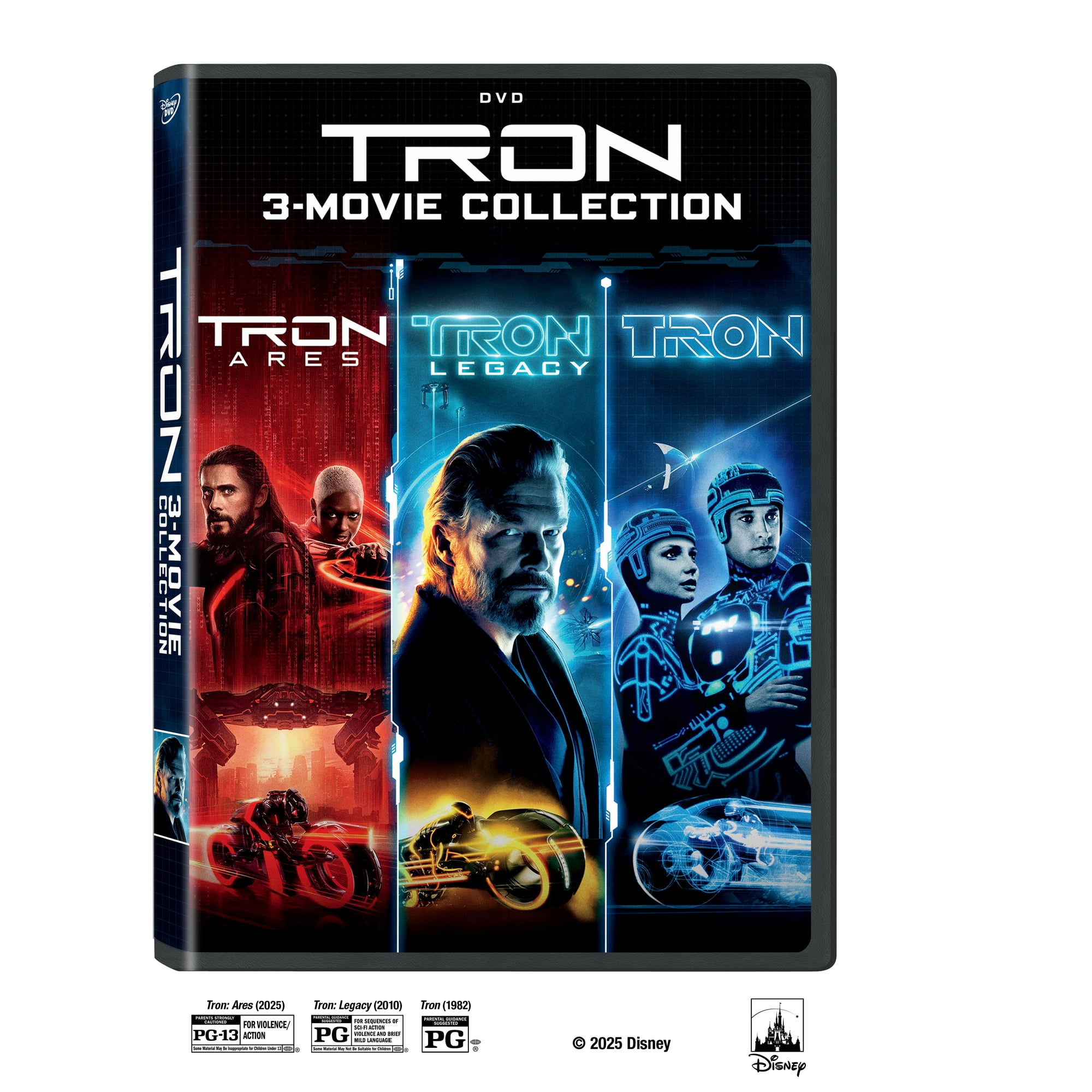 Tron: Ares / Tron: Legacy / Tron Multi-Feature (3 Disc) (DVD) Walt Disney Pictures, Action & Adventure, Sci-Fi, Fantasy