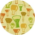 thumbnail image 1 of Ahgly Company Machine Washable Indoor Round Transitional Orange Gold Area Rugs, 7' Round, 1 of 7