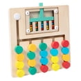thumbnail image 3 of HILABEE Montessori Wooden Color Matching Puzzles Board Brain Teasers Game for Ages 3+ 5 Colors, 3 of 9